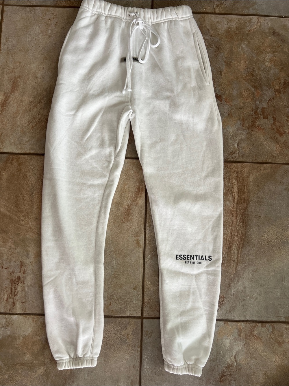 Fear of God ESSENTIALS White Jogger Sweatpants